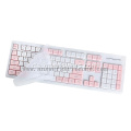 Ledende baggrundsbelyst LED-tastatur Silikonegummiknapper